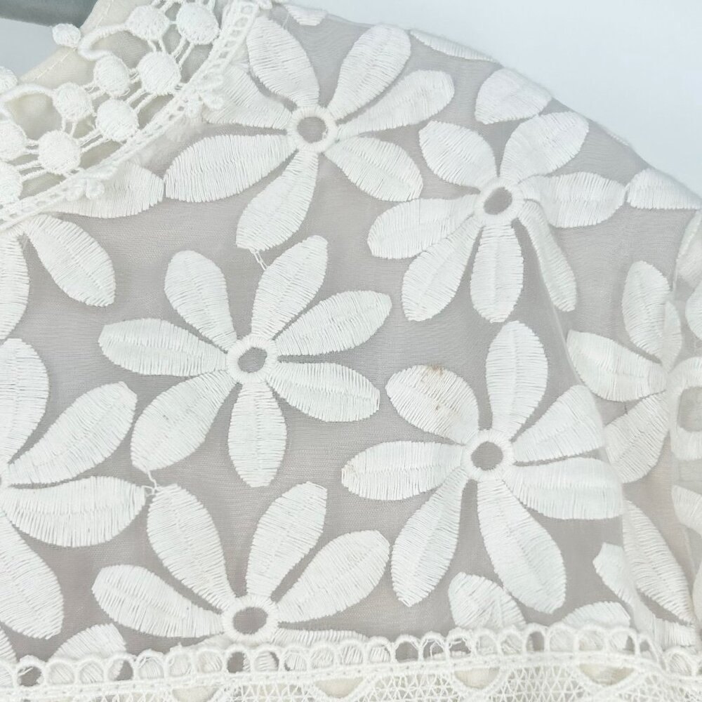 Ann Sui BHLDN Cleo Floral Lace Mini Dress - Picture 10 of 10